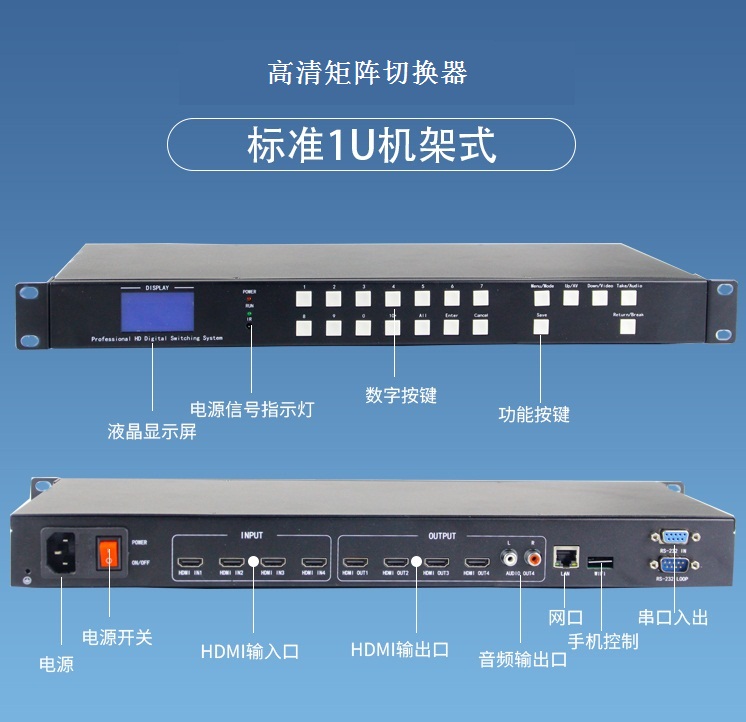 高清矩阵切换器 高清矩阵切换器